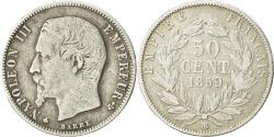 World Coins - Coin, France, Napoleon III, 50 Centimes, 1859, Strasbourg, , KM 794.2