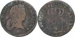 World Coins - France, Louis XV, 1/2 Sol, 1721, Paris, Copper, , Gadoury:273