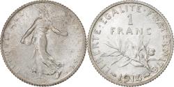 World Coins - France, Semeuse, Franc, 1914, Paris, , Silver, KM:844.1, Gadoury:467