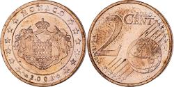 World Coins - Monaco, Rainier III, 2 Euro Cent, 2001, Paris, , Copper Plated Steel