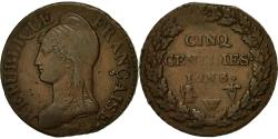 World Coins - Coin, France, Dupré, 5 Centimes, AN 8, Lille, , Bronze, KM:640.11