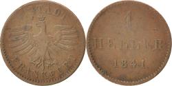 World Coins - Coin, German States, FRANKFURT AM MAIN, Heller, 1841, , Copper, KM:327