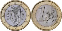 World Coins - Ireland, 1 Euro, 2002, Dublin, Bi-Metallic,