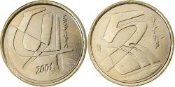 World Coins - Coin, Spain, Juan Carlos I, 5 Pesetas, 2001, Madrid, , Aluminum-Bronze