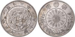 World Coins - Japan, Meiji, 50 Sen, 1870, Silver,