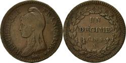 World Coins - Coin, France, Dupré, Decime, AN 5, Paris, , Bronze, KM:644.1