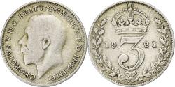 World Coins - Great Britain, George V, 3 Pence, 1921, Silver, , KM:813a