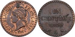 World Coins - France, Centime, Dupré, 1849, Paris, Bronze, , Gadoury:84, KM:754