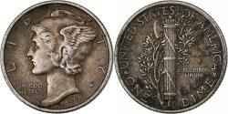 Us Coins - United States, Mercury Dime, 1942, Philadelphia, Silver,