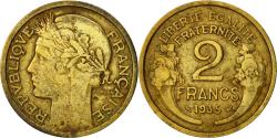 World Coins - Coin, France, Morlon, 2 Francs, 1935, Paris, , Aluminum-Bronze, KM:886