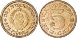 World Coins - Coin, Yugoslavia, 5 Para, 1980
