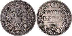 World Coins - Coin, Russia, Nicholas I, Rouble, 1834, Saint-Petersburg, , Silver