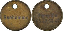 World Coins - France, Token, Bonhomme, Paris 15ème, Publicity, , Brass