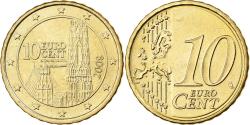 World Coins - Austria, 10 Euro Cent, 2008, Vienna, Nordic gold,