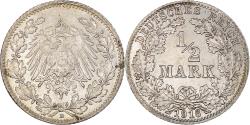 World Coins - Coin, GERMANY - EMPIRE, 1/2 Mark, 1916, Munich, , Silver, KM:17