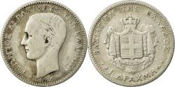 World Coins - Coin, Greece, George I, Drachma, 1874, Paris, , Silver, KM:38