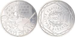 World Coins - France, 10 Euro, 2010, Paris, Pays De La Loire, , Silver, KM:1665