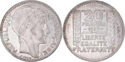 World Coins - Coin, France, Turin, 20 Francs, 1937, Paris, AU(50-53), Silver, KM:879