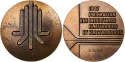 World Coins - France, Medal, Fédération des Industries Electriques et Electroniques, 1987