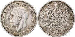 World Coins - United Kingdom, George V, 3 Pence, 1933, London, Silver, , KM:831