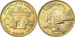World Coins - France, Token, Meuse - Citadelle de Verdun - 1914-1918, 2019, Copper-nickel