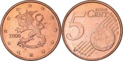 World Coins - Finland, 5 Euro Cent, 2000, Vantaa, , Copper Plated Steel, KM:100