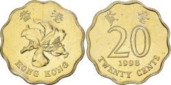 World Coins - Coin, Hong Kong, Elizabeth II, 20 Cents, 1998, , Nickel-brass, KM:67