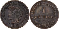 World Coins - France, 1 Centime, Cérès, 1875, Paris, Bronze, , Gadoury:88