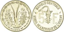 World Coins - Coin, West African States, 5 Francs, 1980