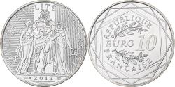 World Coins - France, 10 Euro, Hercule, 2012, MDP, Silver,