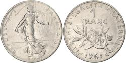 World Coins - Coin, France, Semeuse, Franc, 1961, Paris, , Nickel, KM:925.1
