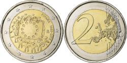 World Coins - Spain, 2 Euro, 2015, Madrid, 30 ans   Drapeau européen, , Bi-Metallic