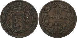 World Coins - Luxembourg, Guillaume III, 10 Centimes, 1865, Paris, Bronze, , KM:23.2