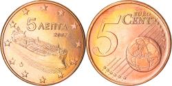 World Coins - Greece, 5 Euro Cent, 2007, Athens, , Copper Plated Steel, KM:183