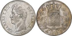 World Coins - France, Charles X, 5 Francs, 1828, Rouen, Silver, , Gadoury:644