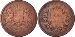 World Coins - Coin, INDIA-BRITISH, 1/2 Anna, 1845, Calcutta, , Copper, KM:447.1