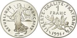 World Coins - Coin, France, Semeuse, Franc, 1991, Paris, , Nickel, KM:925.2