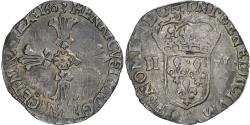 World Coins - France, Henri IV, 1/4 Ecu, 1603, Rennes, Silver, , Gadoury:597