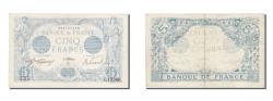 World Coins - Banknote, France, 5 Francs, 5 F 1912-1917 ''Bleu'', 1916, 1916-08-04, AU(50-53)