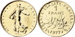 World Coins - France, Franc, Semeuse, 1977, Paris, Doré, Nickel, , Gadoury:474
