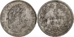 World Coins - France, Louis-Philippe, 5 Francs, 1833, Perpignan, Silver,
