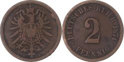 World Coins - Coin, Germany, 2 Pfennig, 1874