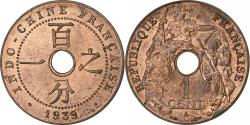 World Coins - French Indo-China, 1 Centième, 1939, Paris, Bronze,