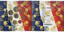 World Coins - France, Coffret 1c. à 2€, 2004, Monnaie de Paris, BU,
