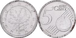 World Coins - Germany, 5 Centimes, Fautée, 2012, Munich, Steel, , KM:209