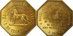 World Coins - France, Token, Publicitaire, Maison Macquart, Equarisseur à Paris,