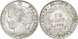 World Coins - France, 50 Centimes, Cérès, 1873, Paris, Silver, , Gadoury:419a