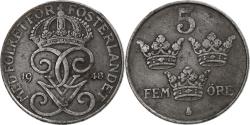 World Coins - Sweden, Gustaf V, 5 Öre, 1948, Iron, , KM:812