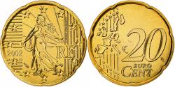 World Coins - France, 20 Euro Cent, 2002, MDP, Série BU, , Nordic gold, KM:1286