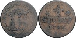 World Coins - United Duchies of Jülich-Cleves-Berg, Charles Theodore, 1/2 Stüber, 1784